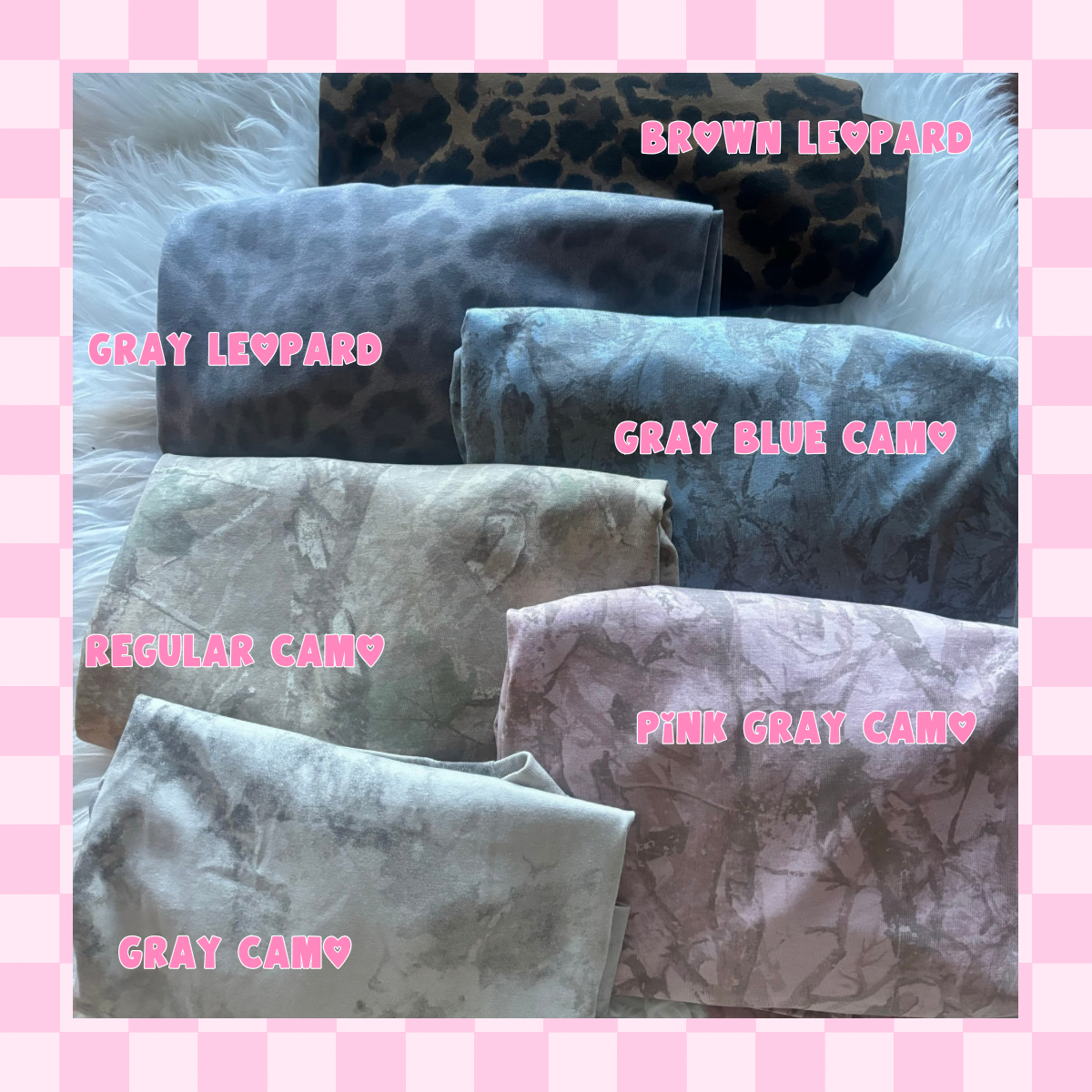 $25 Specialty Oversized Shirts (Leopard & Camo)