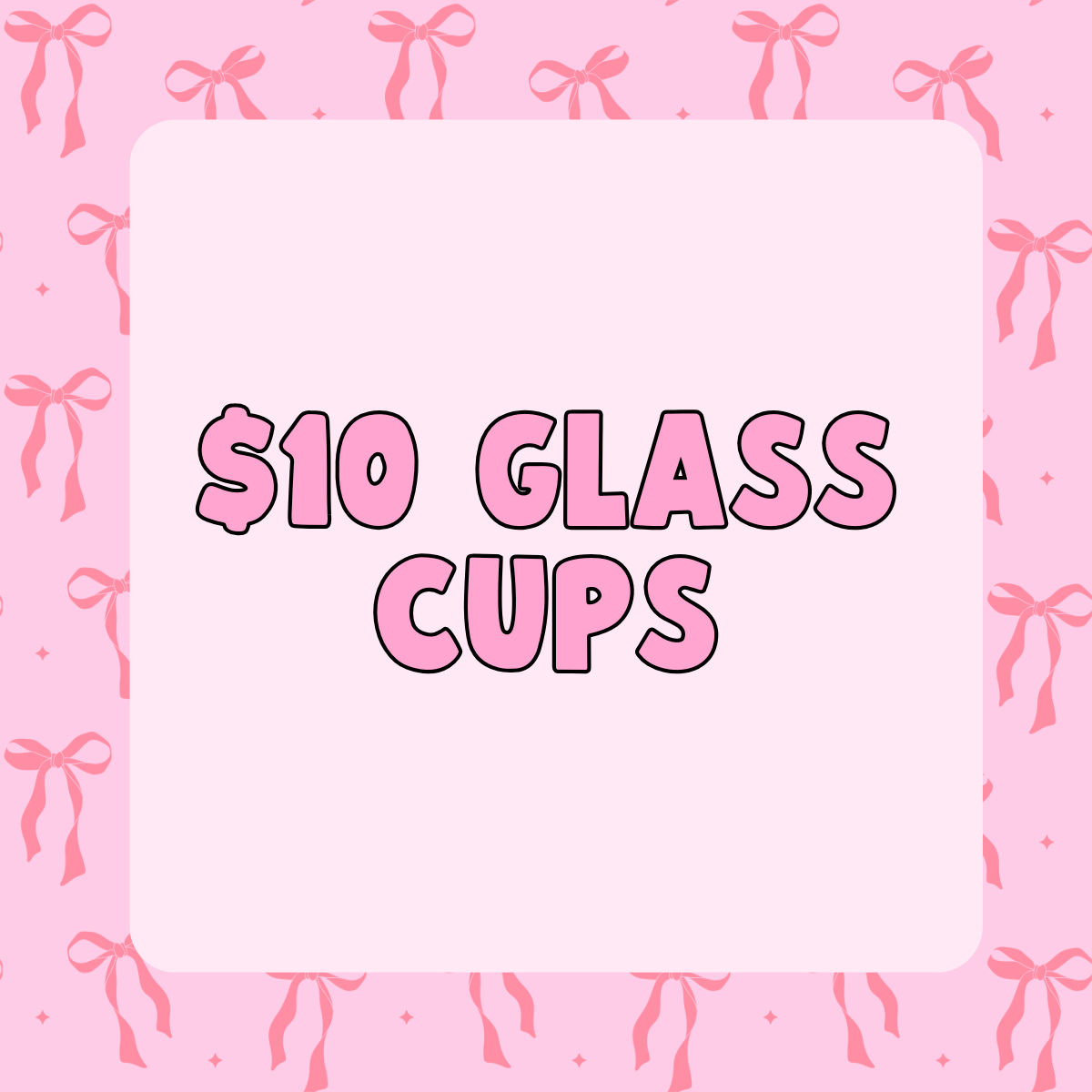Glass Cups (16 oz)