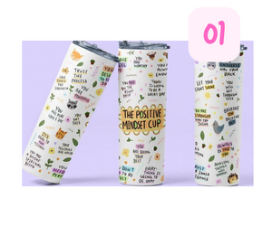 20 oz Sublimated Tumbler (Florals, Affirmation, Retro)